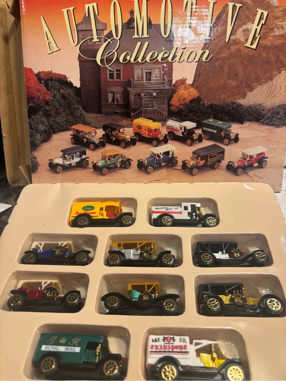 Classic Automotive Collection Kids Toy Vintage 10 piece Set -